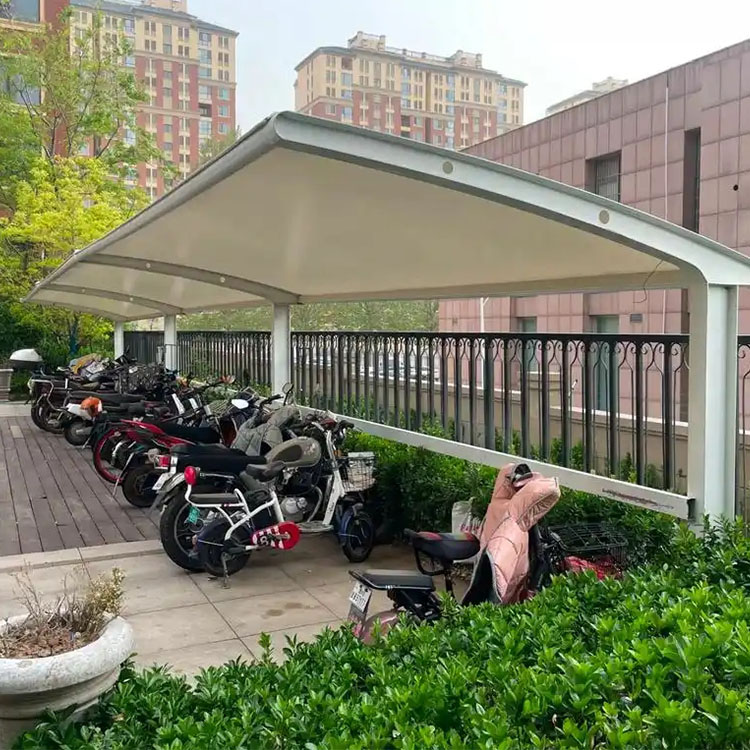 沙洋县膜结构电动车棚